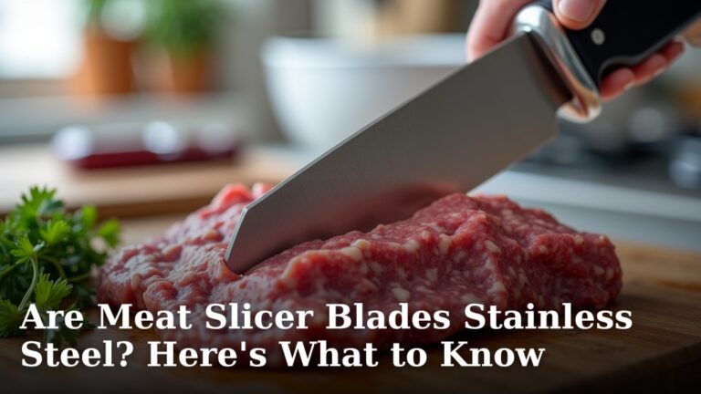 Are Meat Slicer Blades Stainless Steel? Here's What to Know