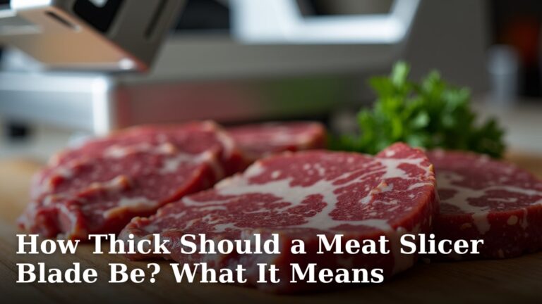 How Thick Should a Meat Slicer Blade Be? What It Means
