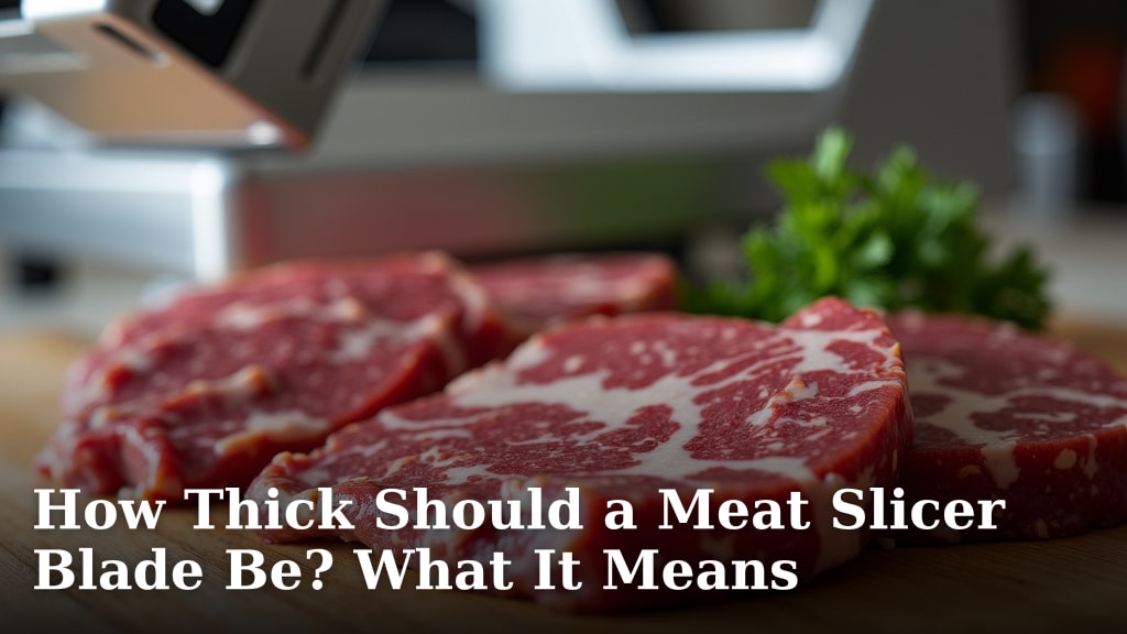 How Thick Should a Meat Slicer Blade Be? What It Means