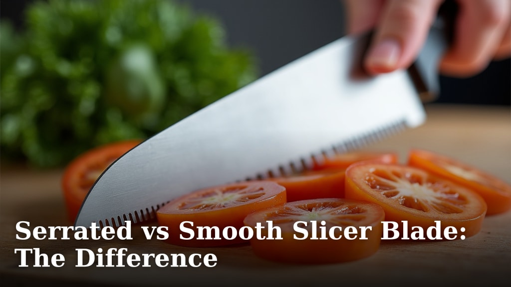 Serrated vs Smooth Slicer Blade: The Difference