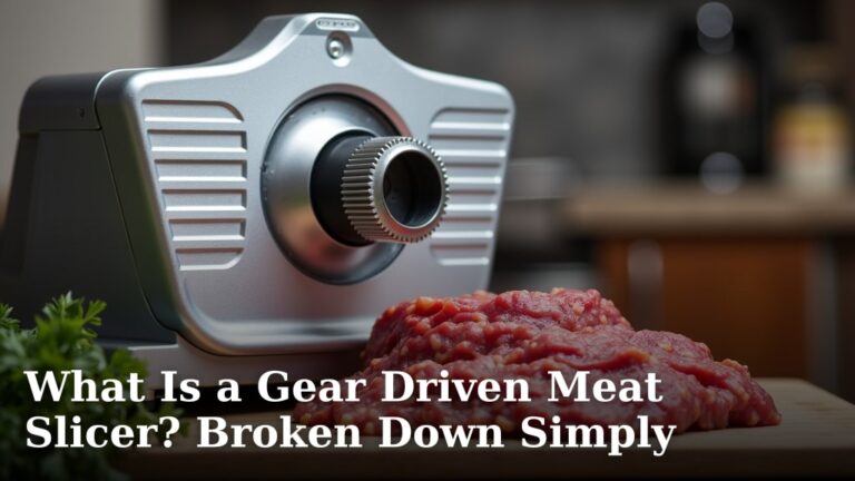 What Is a Gear Driven Meat Slicer? Broken Down Simply