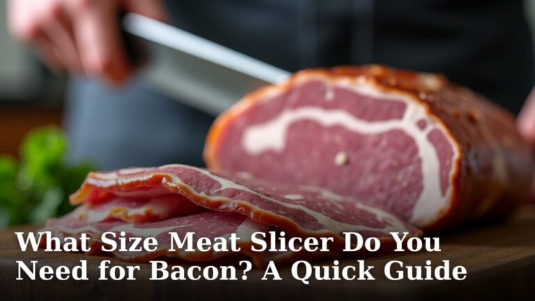What Size Meat Slicer Do You Need for Bacon? A Quick Guide