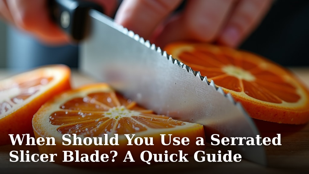 When Should You Use a Serrated Slicer Blade? A Quick Guide